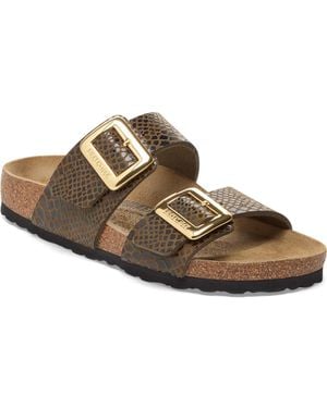 Birkenstock Sydney Big Buckle Synthetic Sandals - Brown