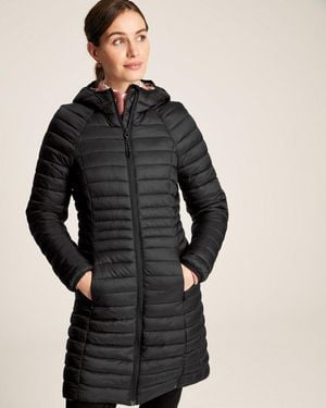 Joules Bramley Long Packable Jacket - Black
