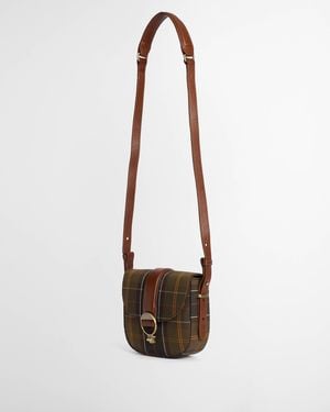 Barbour Elm Tartan Crossbody Bag - White