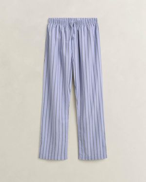 GANT Striped Poplin Pyjama Trousers - Blue