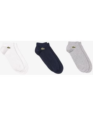 Lacoste 3-Pack Trainers Socks - Blue