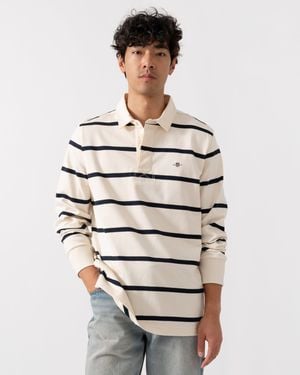 GANT Thin Stripe Heavy Rugger - White