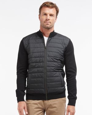 Barbour Carn Baffle Zip Through Jumper - Grey