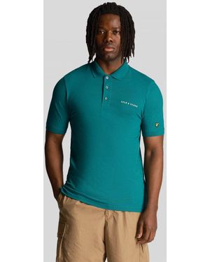 Lyle & Scott Lyle & Scott Embroidered Polo Shirt - Green
