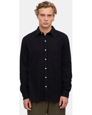 COLORFUL STANDARD Organic Flannel Shirt - Black