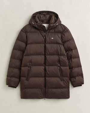 GANT Active Cloud Mid Length Jacket - Brown