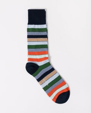 Paul Smith Nandor Stripe Socks - White
