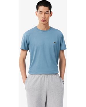 Lacoste Crew Neck Pima Cotton Jersey T-Shirt - Blue