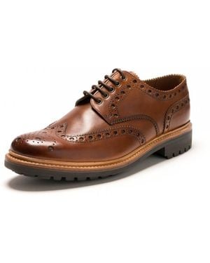 Grenson Deep Tan Archie Brogue - Brown
