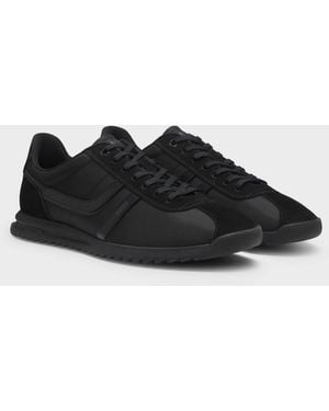 BOSS Zayn Low-Top Trainers With Faux-Leather Trims - Black