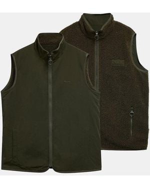 Barbour Reversible Fleece Gilet - Green