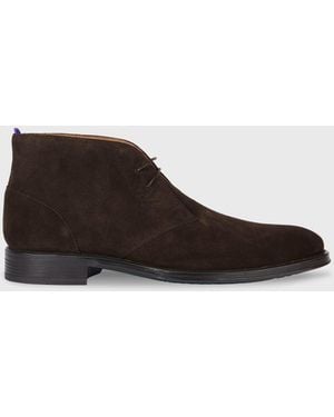 Paul Smith Wilbur Suede Boots - Brown