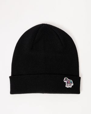 Paul Smith Zebra Logo Beanie - Black
