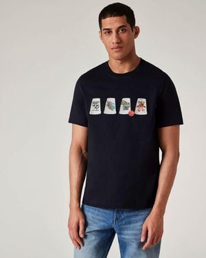 Paul Smith Ps Regular Fit Cups T-Shirt - Blue