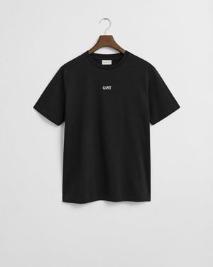 GANT Small Graphic Short Sleeve T-Shirt - Black
