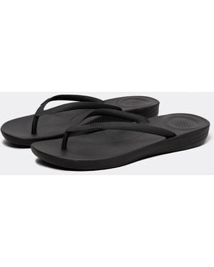 Fitflop Iqushion Ergonomic Flip-Flops - Black