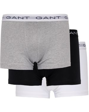 GANT Slim Fit Cotton Jersey Trunks 3-Pack - Grey