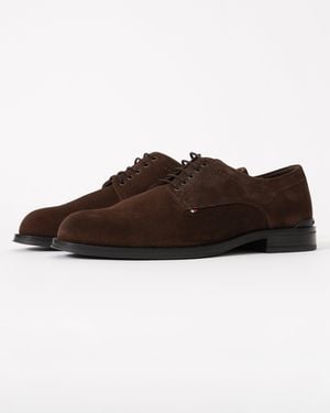 Tommy Hilfiger Corporate Hilfiger Suede Derby Shoes - Brown