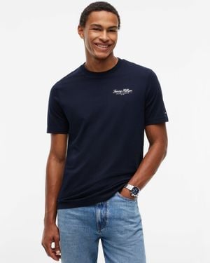 Tommy Hilfiger Brand Love Small Script T-Shirt - Blue
