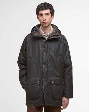 Barbour Bedale Wax Parka - Black