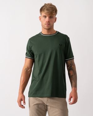Fred Perry Twin Tipped T-Shirt - Green