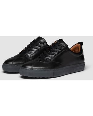 Oliver Sweeney Ermida Hand Finished Calf Leather Trainers - Black