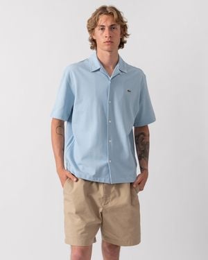 Lacoste Relaxed Fit Short Sleeved Piqué Shirt - Blue