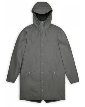 Rains Long Jacket - Grey