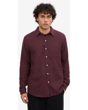 COLORFUL STANDARD Colourful Standard Organic Flannel Shirt - Purple