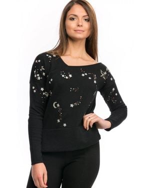 French Connection Zodiac Knits Ls Jumper - Black