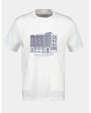 GANT Factory Graphic Short Sleeve T-Shirt - White