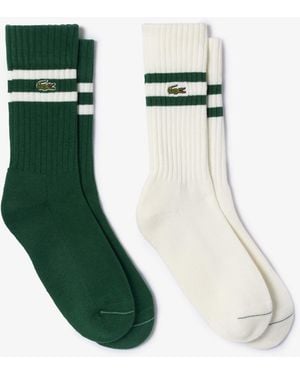 Lacoste Ribbed Socks - Green