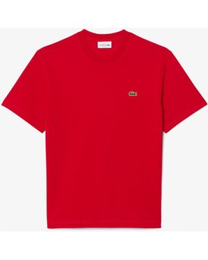 Lacoste Classic Fit Cotton Jersey T-Shirt - Red