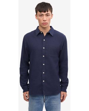COLORFUL STANDARD Colourful Standard Organic Flannel Shirt - Blue