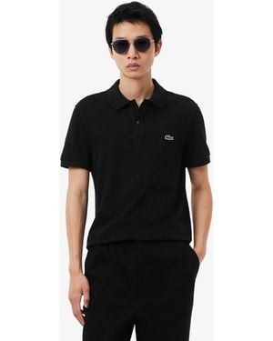 Lacoste Original L.12.12 Slim Fit Petit Piqué Cotton Polo Shirt - Black