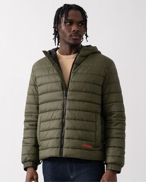 HUGO Brent2441 Hooded Padded Jacket - Green