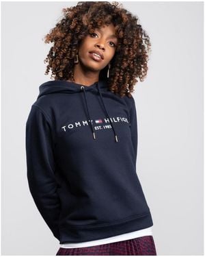 Tommy Hilfiger Heritage Logo Hoodie - Blue