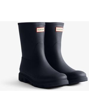 HUNTER Downpour Short Boot - Blue