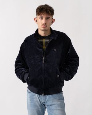 GANT Cord Harrington Jacket - Blue
