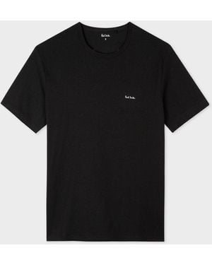 Paul Smith 3 Pack Script Logo T-Shirts - Black