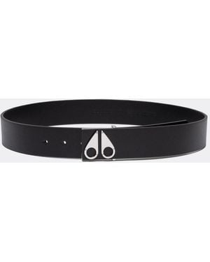 Moose Knuckles Logo Icon Belt - Black