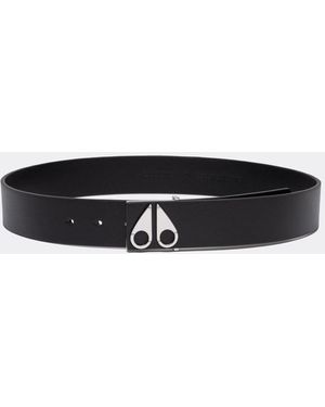 Moose Knuckles Logo Icon Belt - Black