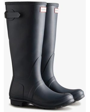 HUNTER Original Tall Back Adjustable Wellies - Black