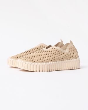 Ilse Jacobsen Tulip Slip-In Platform Shoes - Natural