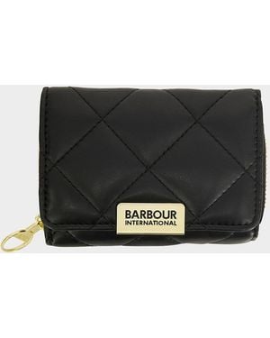 Barbour Soft Touch Aurora Tri Fold Purse - Black