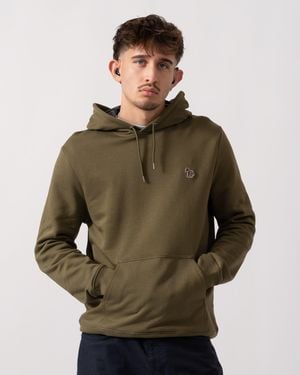 Paul Smith Ps Reg Fit Zebra Hoody - Green