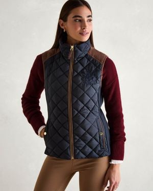 Joules Braemar Luxe Quilted Gilet - Blue