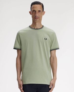 Fred Perry Twin Tipped T-Shirt - Green