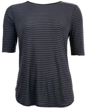 Maison Scotch S/S Zip Closure Top - Blue