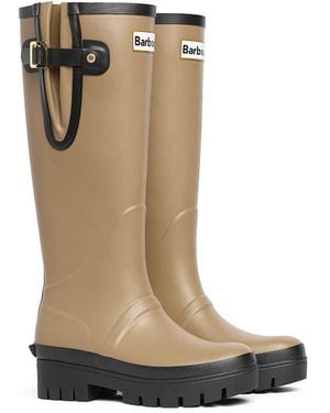 Barbour Leighton Tall Wellies - Natural